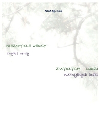 „Niezwykłe wersy zwykłych ludzi”